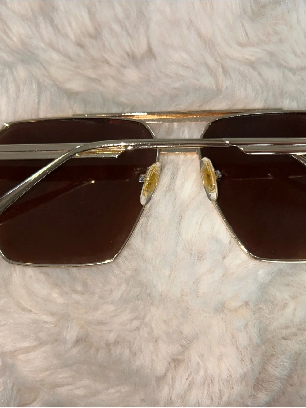 Gold Frame Brown Lens Aviator Sunglasses
